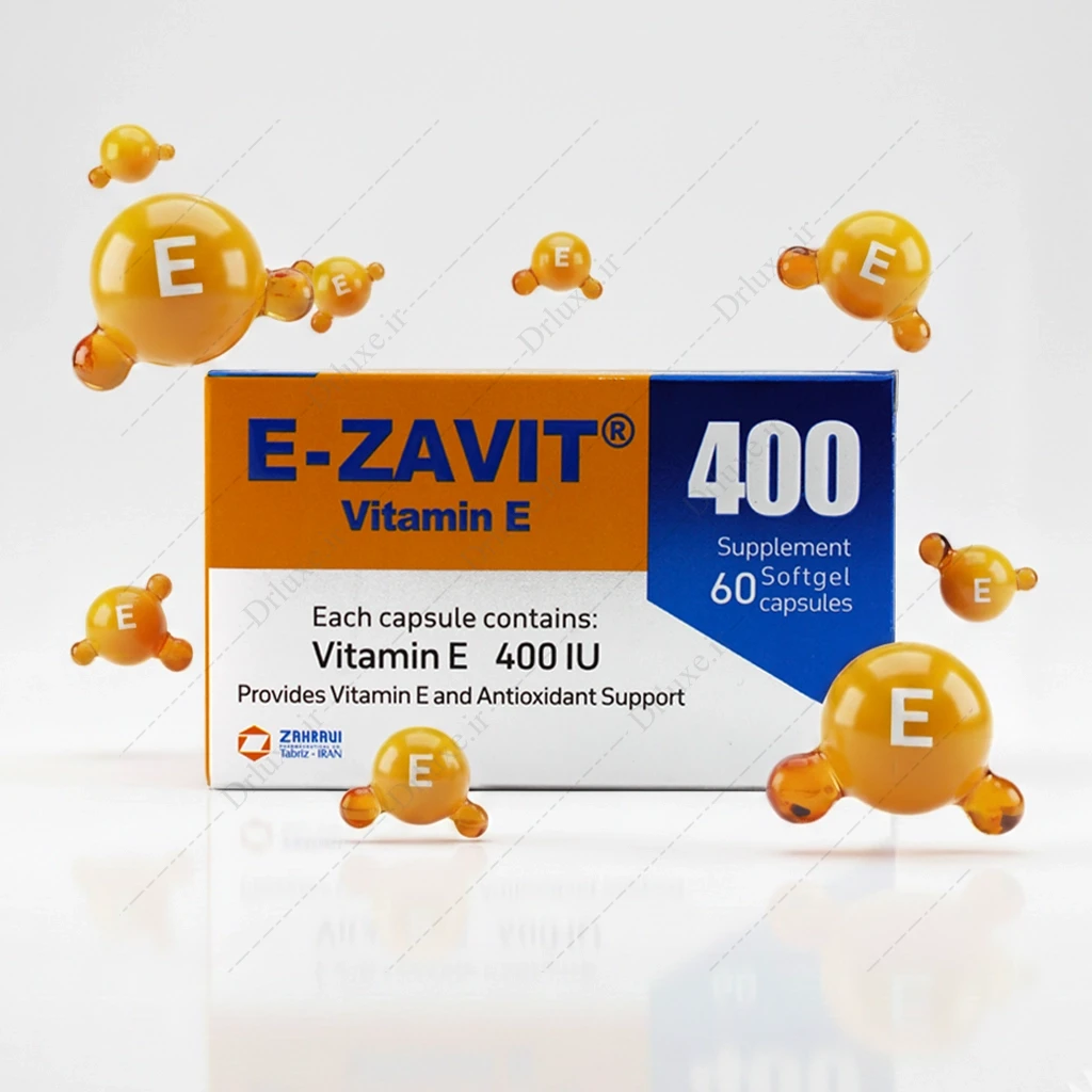 کپسول ای زاویت 400 واحد ویتامین ای زهراوی 50 عدد